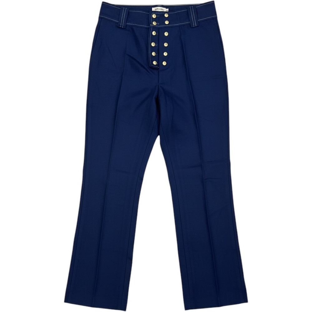 Vintage Prides Crossing Sailor Pants Womens XS Navy Button Fly Nautical 70s